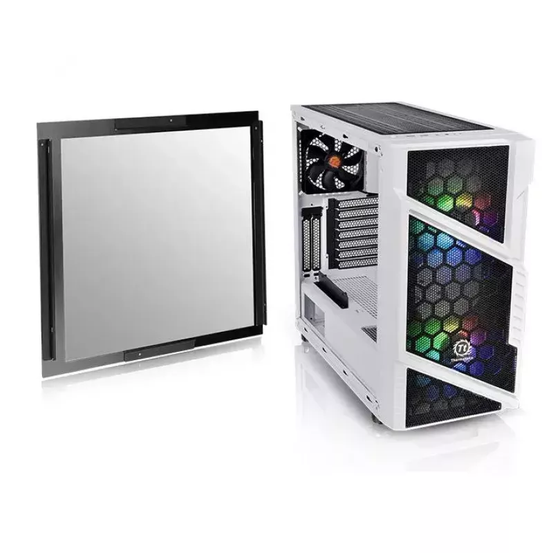 PC korpusas Thermaltake Commander C31 TG Snow ARGB Edition Midi Tower juoda, balta