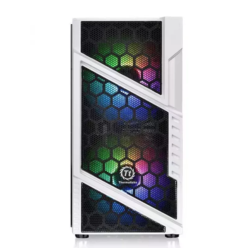 PC korpusas Thermaltake Commander C31 TG Snow ARGB Edition Midi Tower juoda, balta