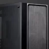 PC Midi Tower korpusas RAIJINTEK Ponos MS — juodas, palaiko 120/140 mm priekinius ventiliatorius, 1× 120 mm galinį, HDD 3,5 colio, SSD 2,5 colio, 210×442×485 mm