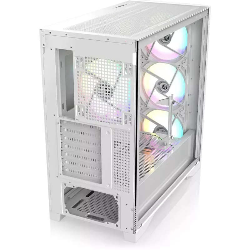 Tower PC korpusas RAIJINTEK AGOS MAX-MS4 baltas su grūdintu stiklu