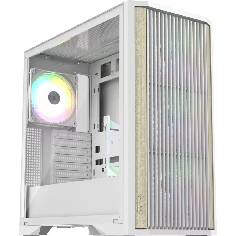 Tower PC korpusas RAIJINTEK AGOS MAX-MS4 baltas su grūdintu stiklu
