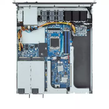 Stovo serveris 1U GIGABYTE E133-C10-AAG1 — Socket AM5, AMD EPYC 4004 palaikymas, 4x DDR5 DIMM, 800W 80 PLUS Titanium PSU