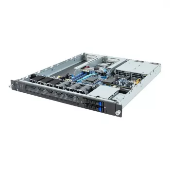 Stovo serveris 1U GIGABYTE E133-C10-AAG1 — Socket AM5, AMD EPYC 4004 palaikymas, 4x DDR5 DIMM, 800W 80 PLUS Titanium PSU