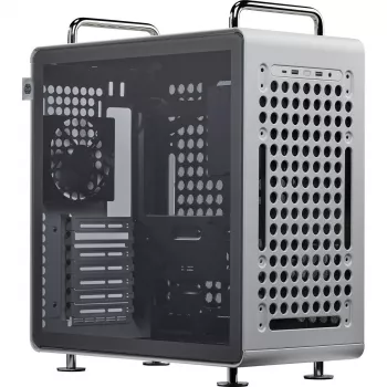 Kompiuterio korpusas Cooler Master QUBE 540 Moonstone — mid-tower su grūdinto stiklo šoniniu skydeliu (pilkas)