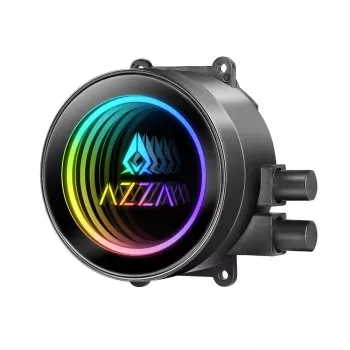 Skysčio aušinimo rinkinys Azza LCAZ-240C-ARGB 12 cm Juoda