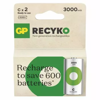 Įkraunama baterija GP baterijos Recyko 3000 C NiMH 3000 mAh 1,2 V