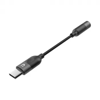 Mobiliojo telefono laidas UNITEK M1204A USB C į 3.5mm juodas 0.1m