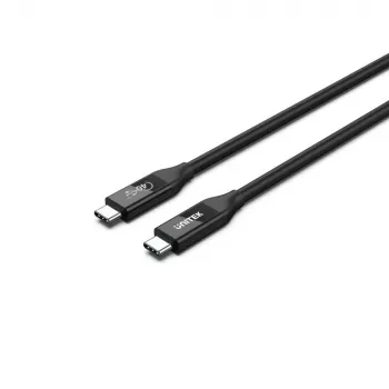 USB4 Gen 2x2 USB-C laidas Unitek C14100BK-0.8M — 0,8 m, USB-C į USB-C, 40 Gbit/s, juodas