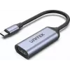 USB-C į HDMI adapteris Unitek V1416B, pilkas, vieno prievado vaizdo išvestis