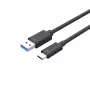 UNITEK USB kabelis C14103BK-1.5M USB 3.2 Gen 1 USB A USB C juodas 1,5 m