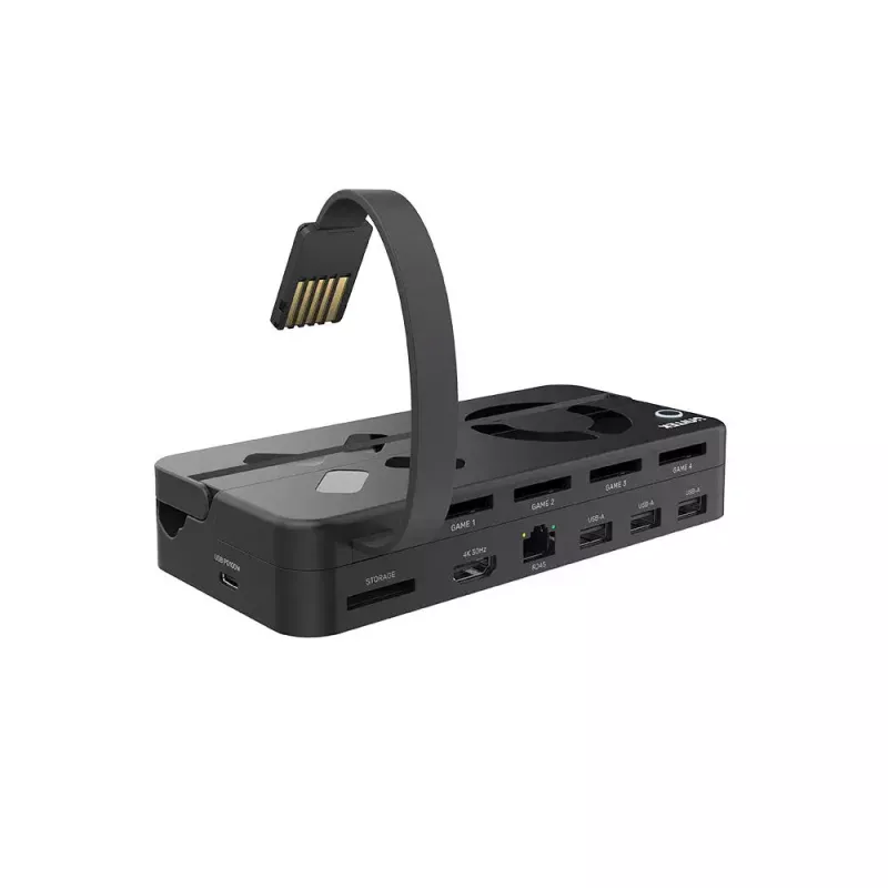 Prijungimo stotelė UNITEK G1002B, skirta Nintendo Switch, laidinė, juoda