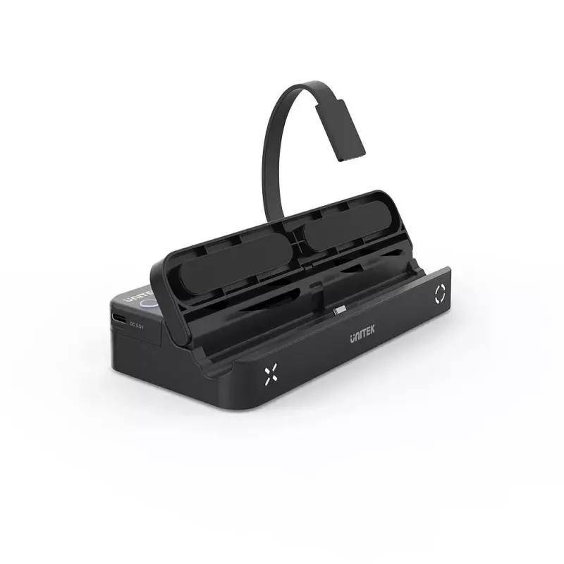 Prijungimo stotelė UNITEK G1002B, skirta Nintendo Switch, laidinė, juoda