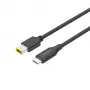 Maitinimo kabelis UNITEK C14115BK-1.8M USB C DC 1.8m 20V 3.25A