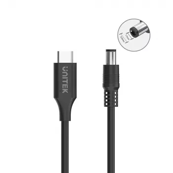 Maitinimo kabelis UNITEK C14119BK-1.8M 1,8 m USB C DC 20 V 3,25 A