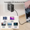 Maitinimo kabelis UNITEK C14121BK-1M Juodas MagSafe 3 USB C 1m 28V 5A