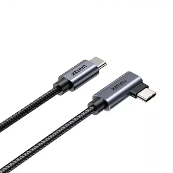 USB laidas UNITEK C14123BK-1M 1m USB 2.0 Juoda Pilka