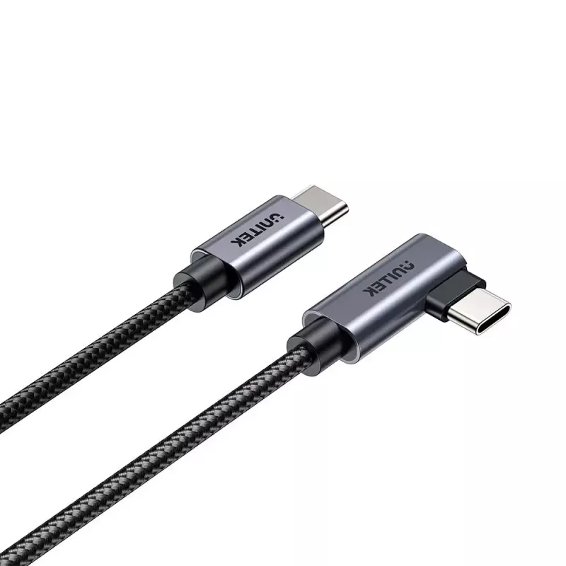 USB laidas UNITEK C14123BK-1M 1m USB 2.0 Juoda Pilka