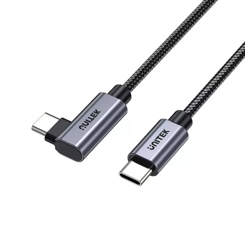 USB laidas UNITEK C14123BK-1M 1m USB 2.0 Juoda Pilka