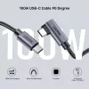 USB laidas UNITEK C14123BK-1M 1m USB 2.0 Juoda Pilka