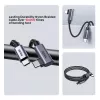 USB laidas UNITEK C14123BK-1M 1m USB 2.0 Juoda Pilka