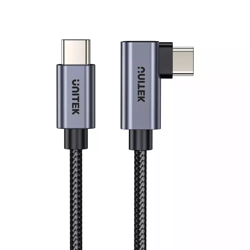 USB laidas UNITEK C14123BK-1M 1m USB 2.0 Juoda Pilka