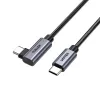 USB laidas UNITEK C14123BK-3M USB 2.0 USB C 3m Juoda Pilka