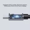 USB laidas UNITEK C14123BK-3M USB 2.0 USB C 3m Juoda Pilka