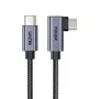 USB laidas UNITEK C14123BK-3M USB 2.0 USB C 3m Juoda Pilka