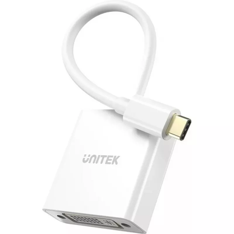 USB-C į DVI adapteris Unitek V1429A01 — 1080p 60Hz vaizdo išvestis