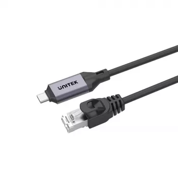 Tinklo kabelis UNITEK C18148AGY01-5M RJ45 Cat6 5m Juoda