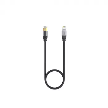 Tinklo kabelis UNITEK C18149AGY03-5M RJ-45 Cat8 5m Juodas