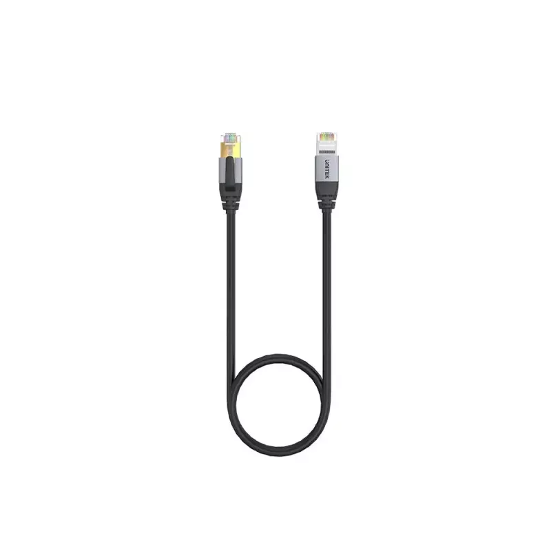 Tinklo kabelis UNITEK C18149AGY03-5M RJ-45 Cat8 5m Juodas