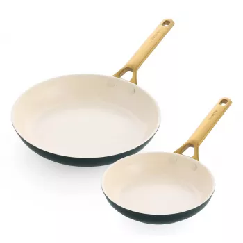 Keptuvių rinkinys 2 vnt. GreenPan Padova Reserve 20 cm ir 26 cm – žalias, nelimpanti kepimo įranga