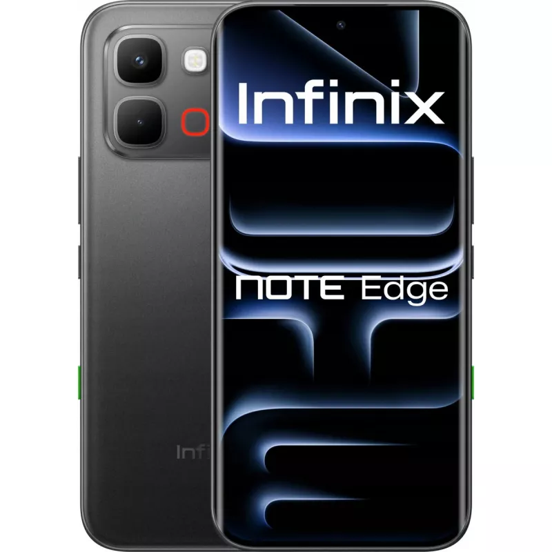 Išmanusis telefonas INFINIX Note Edge 8 GB RAM 256 GB saugykla Shadow Juoda
