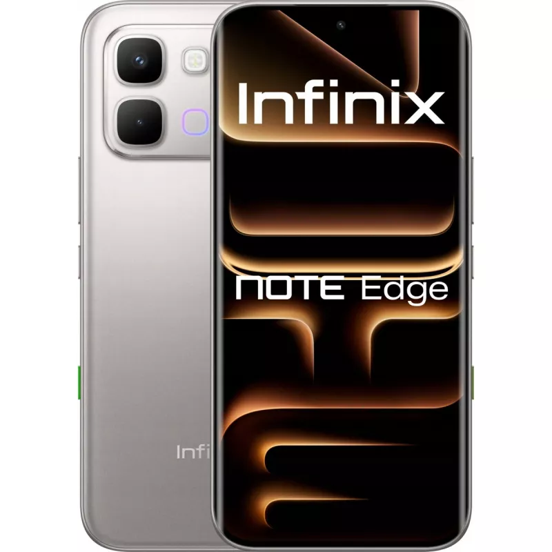 Išmanusis telefonas INFINIX Note Edge 8/256GB Lunar Titanium – 8GB RAM, 256GB atmintinė