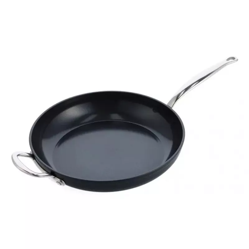 Universali keptuvė GreenPan Barcelona Pro — apvali, 320 mm skersmens, juoda, be PFAS