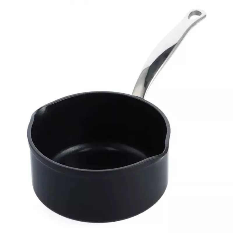 Saute Pan GreenPan Barcelona Pro apvalus 160 mm, 140 mm gylis, juoda, be PFAS