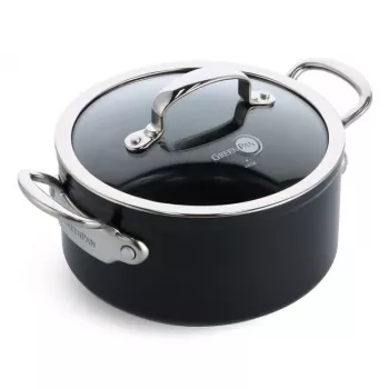 Universali keptuvė GreenPan Barcelona Pro apvali 280 mm, juoda, 920 g, be PFAS