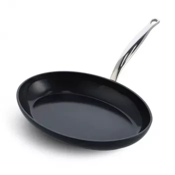 Universali keptuvė GreenPan Barcelona Pro apvali, 330 mm skersmens, be PFAS, juoda