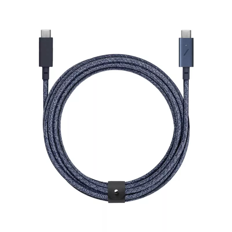 USB-C į USB-C laidas Native Union Belt kabelis Pro 2,4 m USB 2.0 mėlynas