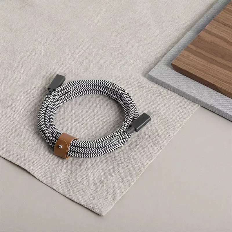 USB-C į USB-C laidas Native Union Belt kabelis Pro — 2,4 m, USB 2.0, žalias