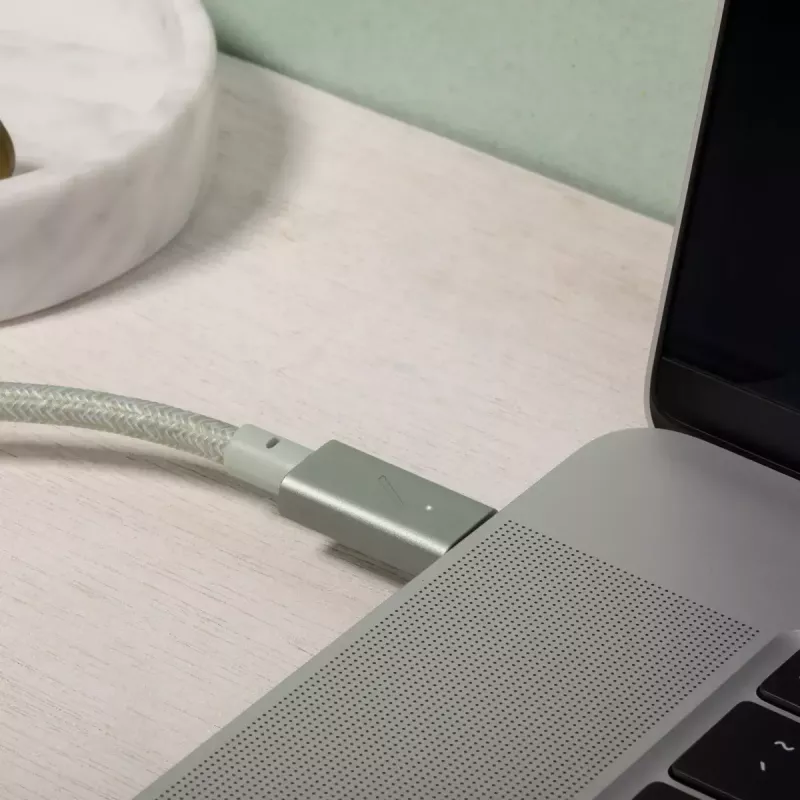 USB-C į USB-C laidas Native Union Belt kabelis Pro — 2,4 m, USB 2.0, žalias