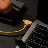 USB-C į USB-C / Lightning laidas Native Union Belt kabelis Duo, 1,5 m, žalias