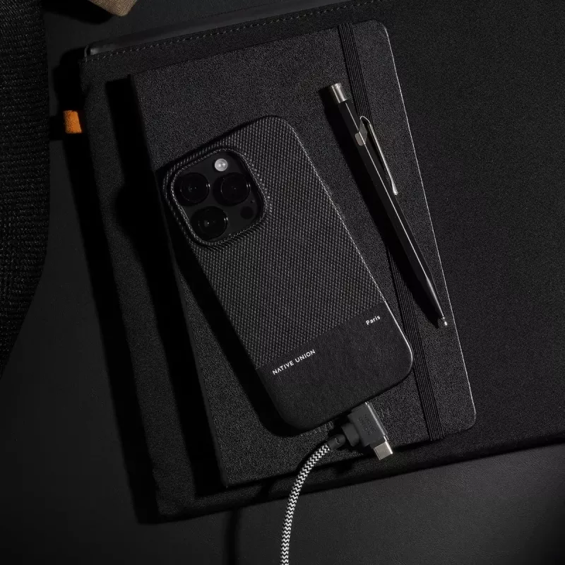 USB-C į USB-C / Lightning laidas Native Union Belt kabelis Duo, 1,5 m, žalias