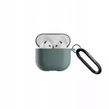 Apsauginis silikoninis dėklas „AirPods 4 Native Union Active Case“ — tamsiai žalias