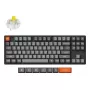 Mechaninė klaviatūra Keychron K8 Max 80% (87 klavišai) laidinė USB + RF belaidė + Bluetooth, RGB, juoda