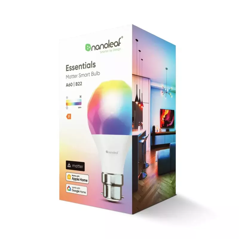 Išmanioji LED lemputė Nanoleaf Essentials A60 B22 Matter 9W 806 lm RGBCW 2700–6500K