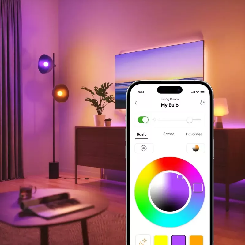 Išmanioji lemputė Nanoleaf NF080B02-3A19B — „Wi‑Fi“ valdoma išmanioji LED lemputė