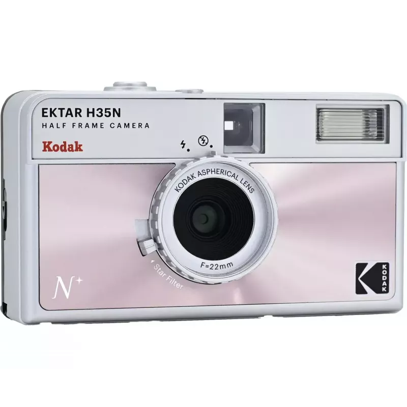 Plėvelinė kamera Kodak Ektar H35N glazūruota rožinė