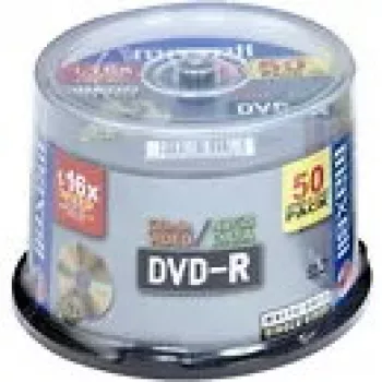 DVD-R Maxell 4.7GB 16X 50 vnt. pakuotė 4.7 GB 50 vnt.